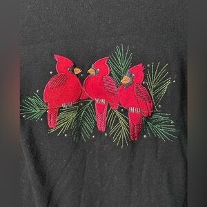 Women's Long Sleeve Top with Cardinal Design